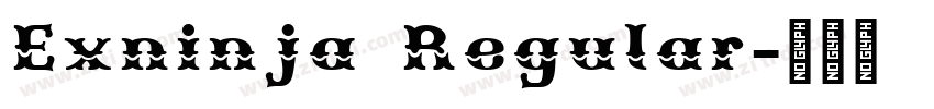 Exninja Regular字体转换